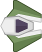 Green spaceship 2